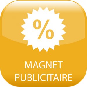 Magnet frigo publicitaire