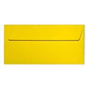 20 enveloppes 11x22cm jaune soleil