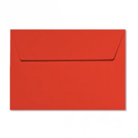 20 enveloppes 9x14cm rouge corail