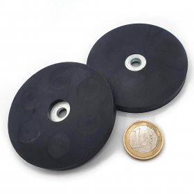 anti-slip magnet 66mm with cylindrical hole 