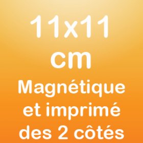 Beide Seiten Magnet 11x11cm
