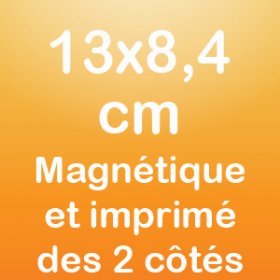 Beide Seiten Magnet 13x8,4cm