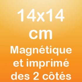 Beide Seiten Magnet 14x14cm