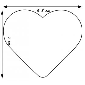 cuore magnetico 5,8x5 cm