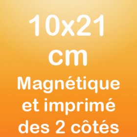Entrambi i lati del magnete 10x21cm