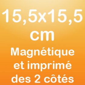 Entrambi i lati del magnete 15,5x15,5cm