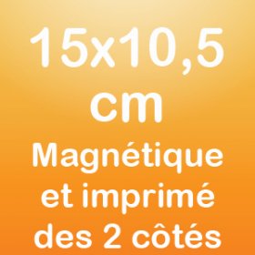Entrambi i lati del magnete 15x10,5cm
