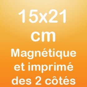 Entrambi i lati del magnete 15x21cm