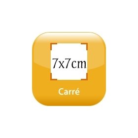 faire part magnet mariage 7x7cm coins droits