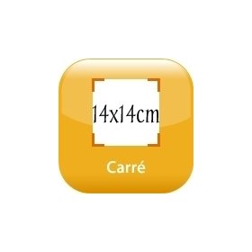 faire part magnet naissance 14x14cm coins arrondis