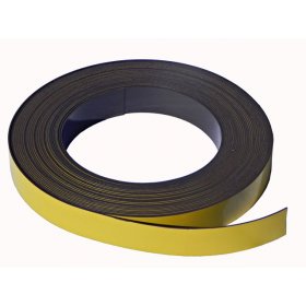 Gelbe Magnetband selbstklebend 10mm x 1mm x 5 m