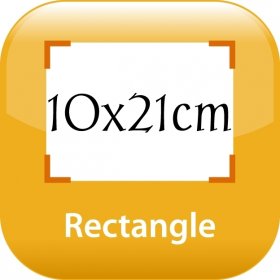 Kreide-Magnettafel 10x21cm (Kreide separat erhltlich)