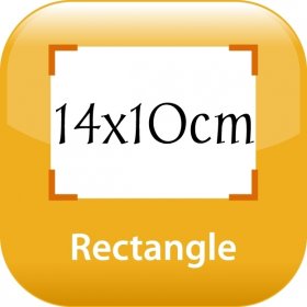 Kreide-Magnettafel 14x10cm (Kreide separat erhltlich)