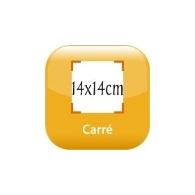 magnet ardoise  craie 14x14cm (craie vendu sparment)