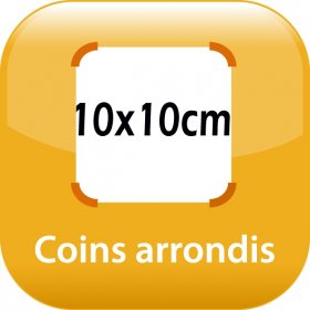 magnet frigo 10x10cm coins arrondis