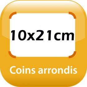 magnet frigo 10x21cm coins arrondis