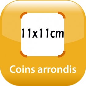 magnet frigo 11x11cm coins arrondis