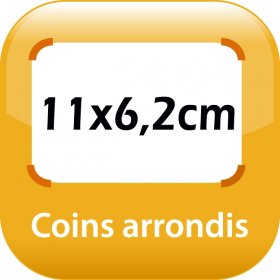 magnet frigo 11x6,2cm coins arrondis