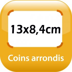 magnet frigo 13x8,4cm coins arrondis