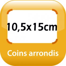 magnet frigo 15x10,5cm coins arrondis