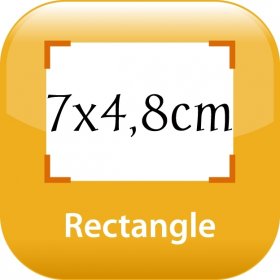 magnet frigo 7x4,8cm angles droits