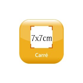 magnet frigo 7x7cm angles droits