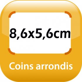 magnet frigo 8,6x5,6cm coins arrondis