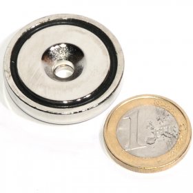 Magneti neodimi per fissaggio con base in acciaio 32mmX5.5