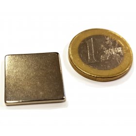 Neodym-Magnete, Blcke 20 x 20 x 2 mm