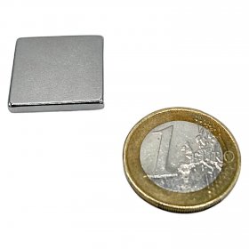 Neodym-Magnete, Blcke 20x20x3 mm