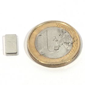 Neodymium magnetic blocks 0,4X0,2X0,08in