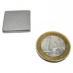 Neodymium magnetic blocks 20x20x3mm