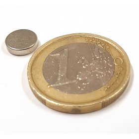 Neodymium magnetic discs 0,31 x 0,08in