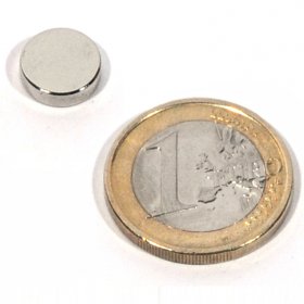 Neodymium magnetic discs 0,39X0,12in