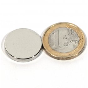 Neodymium magnetic discs 0,79 x 0,12in