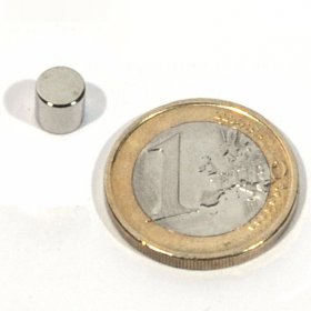 Neodymium magnetic discs 6 x 6mm