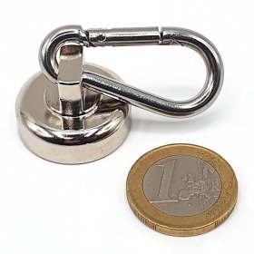 Pot magnet with carabiner  0,98in