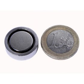 Pot neodymium magnet  0,79x0,24in