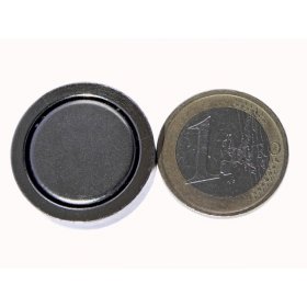 Pot neodymium magnet  0,98x0,28in