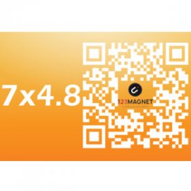 QR code magnet 2,76x1,57in