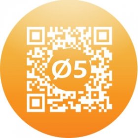 QR code magnet Round 1,97in