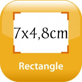 Right-angled corner Fridge magnet 2,76x1,89in
