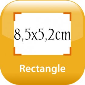 Right-angled corner Fridge magnet 3,35x2,05in