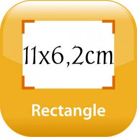 Right-angled corner Fridge magnet 4,33x2,44in