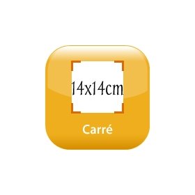 Right-angled corner Fridge magnet 5,51x5,51in