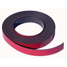 Roten Magnetband selbstklebend 10mm x 1mm x 5 m