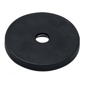 slip-resistant rubber coated round base magnet with hole 57mm