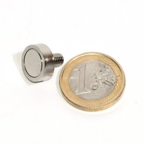 Topfmagnete mit Auengewinde  base 13mm