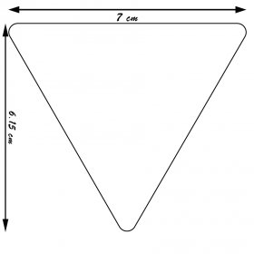 tringulo magntico 7x6,15cm