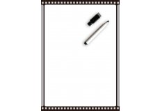 (2) Magnet for dry erase slate  8,27X11,69in (felt marker pen sold separately)